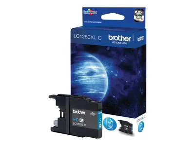 Obrázok produktu pre Brother LC1280XLC Tlačová kazeta 1 kus(y) Originálna azurová s vysokou (XL) výťažnosťou