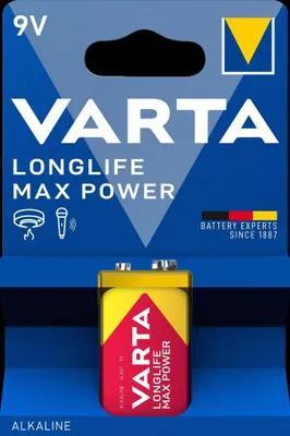 Produktbild von VARTA Longlife Max Power 9V Batterie