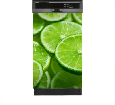 Produktbild von Aufkleber sticker 45x70 cm Dekorative folie Spülmaschine - Scheiben von grüner Limette