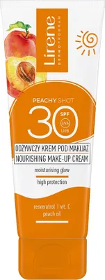 Produktbild von Lirene Peachy Shot Odżywczy krem pod makijaż SPF30, 50 ml