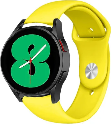 Produktbild von Strap-it Samsung Galaxy Watch 4 - 44mm Sportarmband (Gelb)