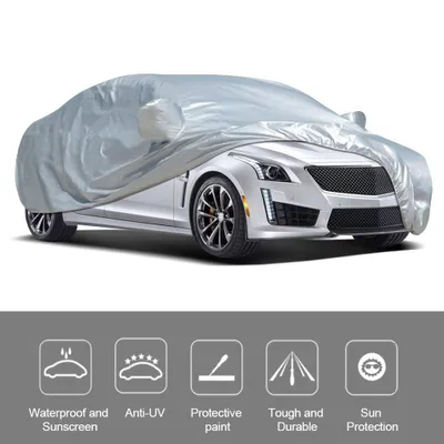 Produktbild von Voll Car Cover Innen im Freien Sonnenschutzmittel Hitzeschutz staubdicht Anti-UV Kratzfeste Sedan Universal Anzug XXL