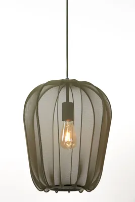 Productafbeelding van Groene hanglamp Plumeria Ø 34cm