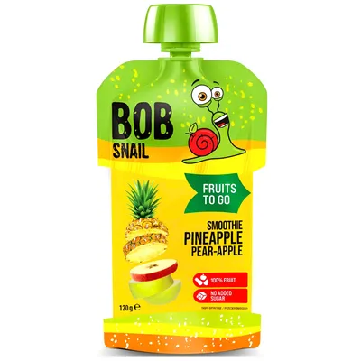 Produktbild von Bob Snail Fruchtpüree Ananas & Birne & Apfel 120g