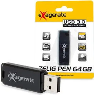 Image de Hamlet 64GB USB 3.0 lecteur USB flash 64 Go USB Type-A 3.2 Gen 1 (3.1 Gen 1) Noir