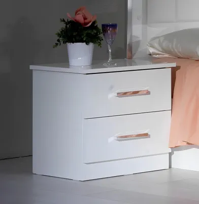 Produktbild von Design Nacht Tisch Konsole Metall Glanz Tische Konsolen Schlaf Zimmer Beistell