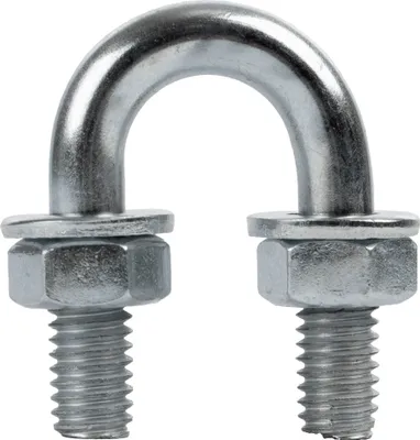 Produktbild von DROMET Bügelschraube M6 x 11 mm (1/8") Typ B U-Bolzen verzinkt mit Muttern