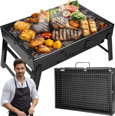 Produktbild von Tragbarer Klappgrill TULIN mit großem Rost