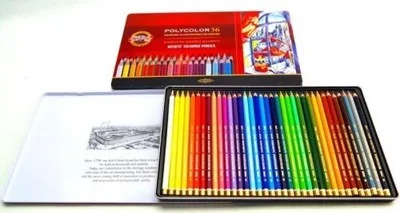 Obrázek produktu pro Koh-i-noor POLYCOLOR 3825/36 - umělecké pastelky v plechovém pouzdře - 36 ks