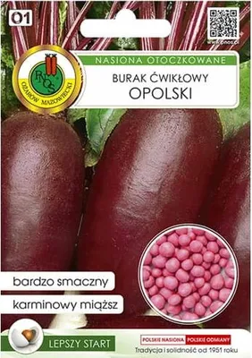 Zdjęcie produktu dla PNOS Opolski nasiona buraka ćwikłowego panierowane, opakowanie 100 sztuk