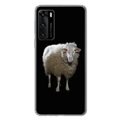 Produktbild von MuchoWow® Handyhülle Schutzhülle Hülle für Huawei P40 Schafe - Nutztiere - Schwarz Silikon Softcase Handy Hülle - Handytasche
