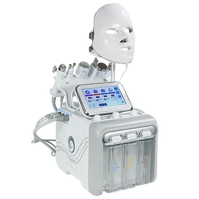 Obrázok produktu pre Hydrodermabrázia 7 v 1, prístroj na hlboké čistenie, lifting a hydratáciu tváre pre hladkú pleť, 7 v 1, zástrčka EÚ