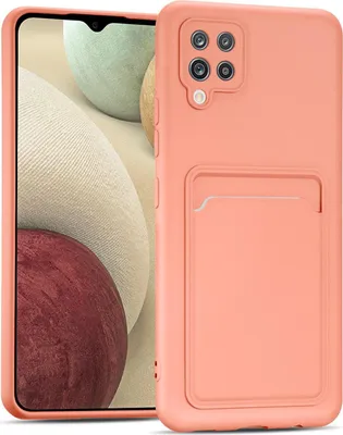 Produktbild von Conie Schutzhülle für Samsung Galaxy A42 5G mit Kartenfach Tasche Case Cover Bumper Silikon Hülle in Rosa