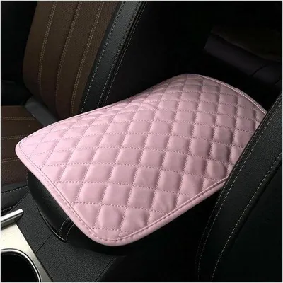 Image de Coussin de voiture rose imperméable pour accoudoir, SUV, camion, voiture