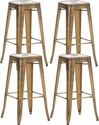 Produktbild von 4er Set Barhocker Joshua gold