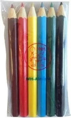 Image de Trousse à crayons simple avec 6 crayons de couleur