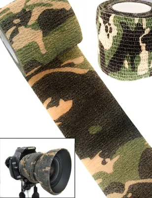 Produktbild von Outdoor Saxx® - Camouflage Tarn-Tape, Gewebe-Band Wasserfest mehrfach verwendbar, Kamera, Ausrüstung für Jäger, Angler, Fotografen, 4,5 m x 5 cm