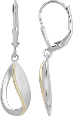 Produktbild von 925/- Echt Silber Ohrhänger "Glovalia", bicolor