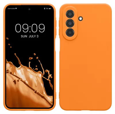 Produktbild von kwmobile Handyhülle für Samsung Galaxy A27 5G Hülle - weiches Handy Silikon Case - Schutzhülle Cover - Fruity Orange
