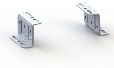 Immagine prodotto di Supporto universale per motoriduttori per cancelli scorrevoli, set di 4 pezzi, zincato, modello ASM150-2