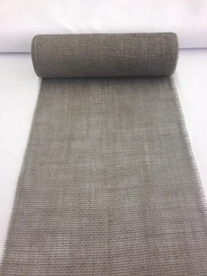 Zdjęcie produktu dla Bieżnik na stół wstążka jutowa wstążka jutowa taupe brązowy 30cm x 5m dekoracja Oeko-Tex