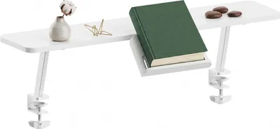 Immagine prodotto di HOKO® Ergo-Study Desk Butler con porta-libri, bianco Attacco per scrivania con porta-libri per la scrivania dei ragazzi