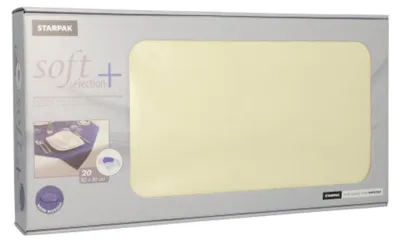 Produktbild von Papstar 84915, Quadratisch, Champagner, Synthetisch, Tischdecke, 800 mm, 44,8 g