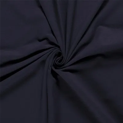 0,5m French-Terry Stoff Uni Oeko-Tex 5% Elasthan Baumwollstoff Meterware marine