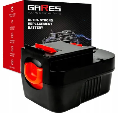 Obrázok produktu pre GARES Akumulátor Batéria pre Black Decker 499936-35 RD1441K XTC143BK | 14,4 V 1.5Ah | Zosilnená séria High-Performance | Vysoký výkon | Gares