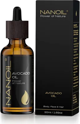 Zdjęcie produktu dla Nanoil Olejek z awokado do pielęgnacji włosów i ciała, 50ml