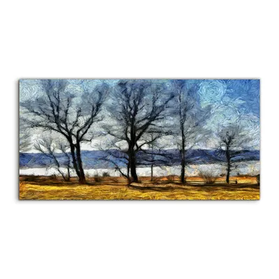 Produktbild von Coloray Glasbild 140x70  Wandbild Glasbilder Natur Landschaft Frühlings Meere