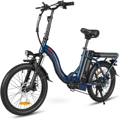 Produktbild von SAMEBIKE 250W E Bike Elektrofahrrad 20" Fat Tire E-Fahrrad klapprad 36V/12Ah Akku,Max.Reichweite bis zu 35-70km, Off-Road Mountainbike City EBike