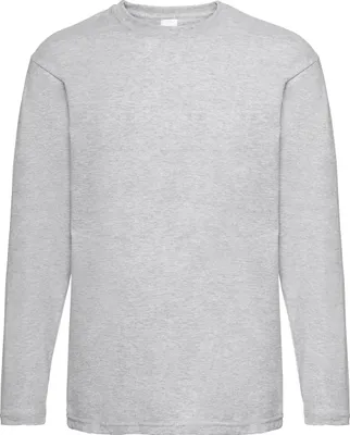 Immagine prodotto di Maglietta Value a maniche lunghe da uomo BC3902 (Medium) (Grigio screziato)