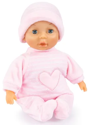Image de Babypop de 28 cm, rose, avec un corps en tissu doux