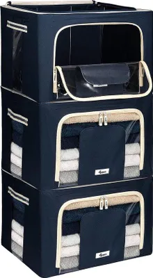 Obrázek produktu pro Úložné boxy pod postel Úložný prostor na oblečení Skládací krabice