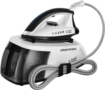 Produktbild von Russell Hobbs 24420-56 naparovacia žehlička 1,3 l nerezová žehliaca plocha biela