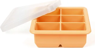 Produktbild von Haakaa Gefrierform für Muttermilch oder Babynahrung 6 Fächer - Apricot