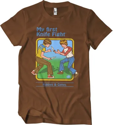 Produktbild von My First Knife Fight T-Shirt - Medium - Brown