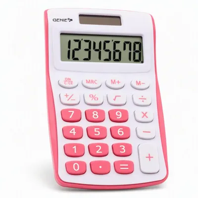 Produktbild von Genie 120 P Taschenrechner, Solar und Batterie, 8-stelliger Tischrechner
