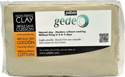 Produktbild von Ton ohne Einbrennen, 1,5kg weiss