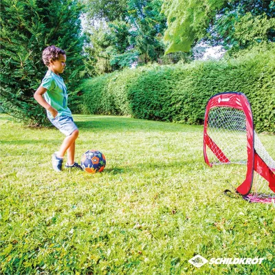 Produktbild von Fußballtor-Set mit 2 Pop-up-Toren rot 120 x 80 x 80 cm - Selbststehendes Fußballtor-Set mit 2 Toren