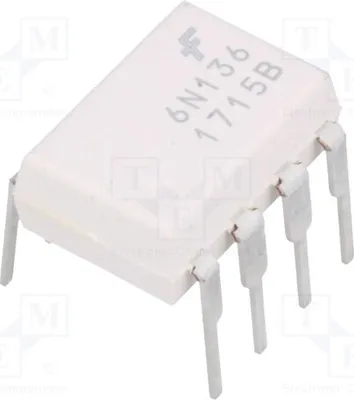 Produktbild von 1x Optokoppler THT Uce: 20V 6N136M Optokoppler - ausgang Kanäle: 1