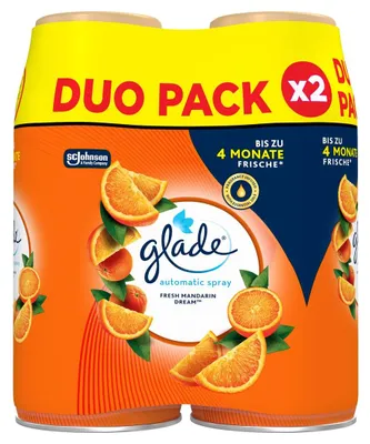 Zdjęcie produktu dla Wkład zapachowy do automatycznego dyfuzora powietrza Glade (Brise), zapach: świeża mandarynka