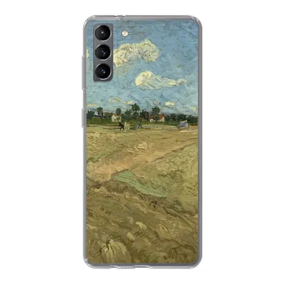 Produktbild von MuchoWow® Handyhülle Schutzhülle Hülle für Samsung Galaxy S21 Plus Gepflügte Felder - Vincent van Gogh Silikon Softcase Handy Hülle - Handy-Tasche