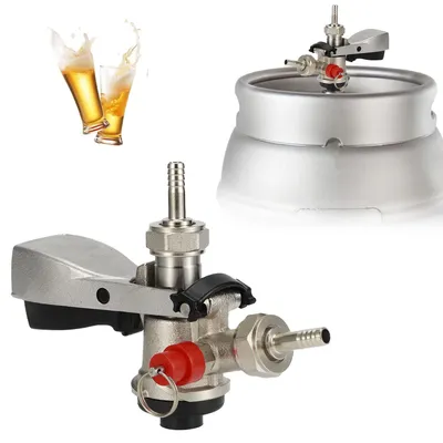 Produktbild von Bierhahnanschluss G5/8 - Edelstahl - Sicherheitsventil zur Druckentlastung - Zapfanlage für Bier - System für die Bierherstellung zu Hause - Gewicht: 653g - Bierhahn