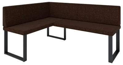 Zdjęcie produktu dla Ławka narożna AKIKO METAL Ławka narożna 128x168 lewa - Grupa ławek narożnych do jadalni, nowoczesnej kuchni, części wypoczynkowej, jadalni. Idealna do kuchni, biura i recepcji. Solidne i mocne wykonanie. Łatwa pielęgnacja