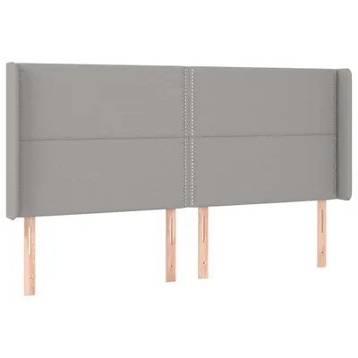 Zdjęcie produktu dla VidaXL 3119454, Jasny Szary, Poliester, Drewno, 1830 mm, 118 cm, 128 cm, 160 mm