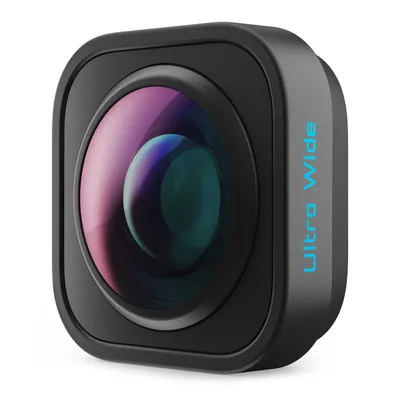 A close-up studio shot of an ultra-wide lens attachment for a camera.