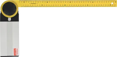 Image de Rapporteur Equerre de charpentier Equerre de menuisier Longueur 350mm, Longueur:350mm