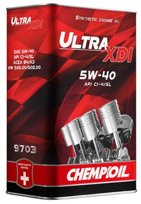 Produktbild von CHEMPIOIL Ultra XDI für 5W-40 4 Liter Motoröl Motorenöl Synthetisch 505 00 502 00 Öl